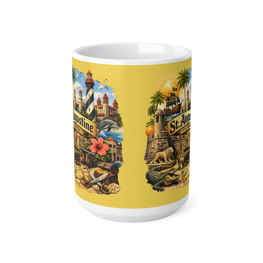 St. Augustine Florida Souvenir Mug — Vintage Coastal Travel Coffee Cup (11oz/15oz)