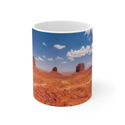 Monument Valley Desert Panorama Mug – Southwestern Landscape Coffee Cup (11oz/15oz)