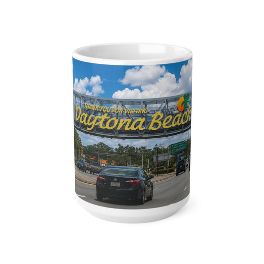 Daytona Beach Scenic Photo Mug — Ceramic Coffee Cup (11oz & 15oz)