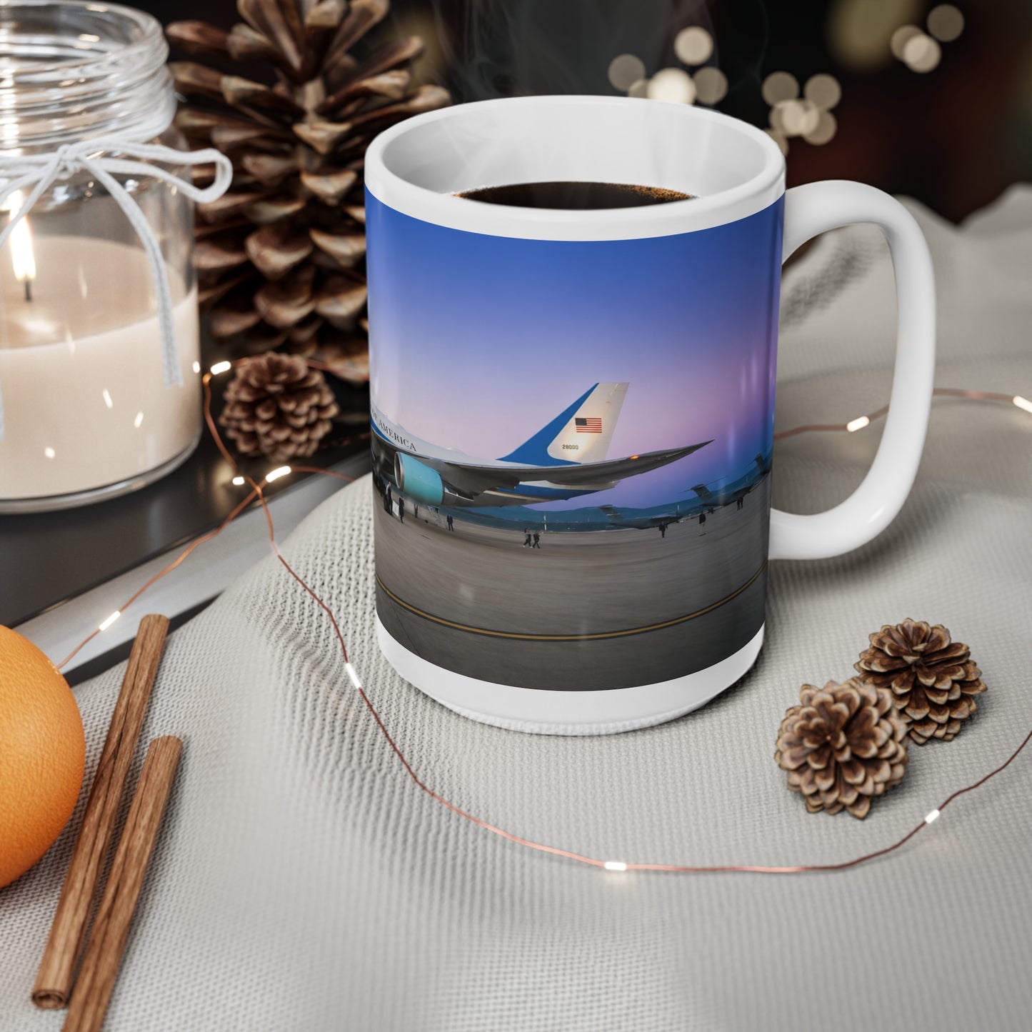 Air Force One Photo Mug — 11oz & 15oz Ceramic Coffee Cup
