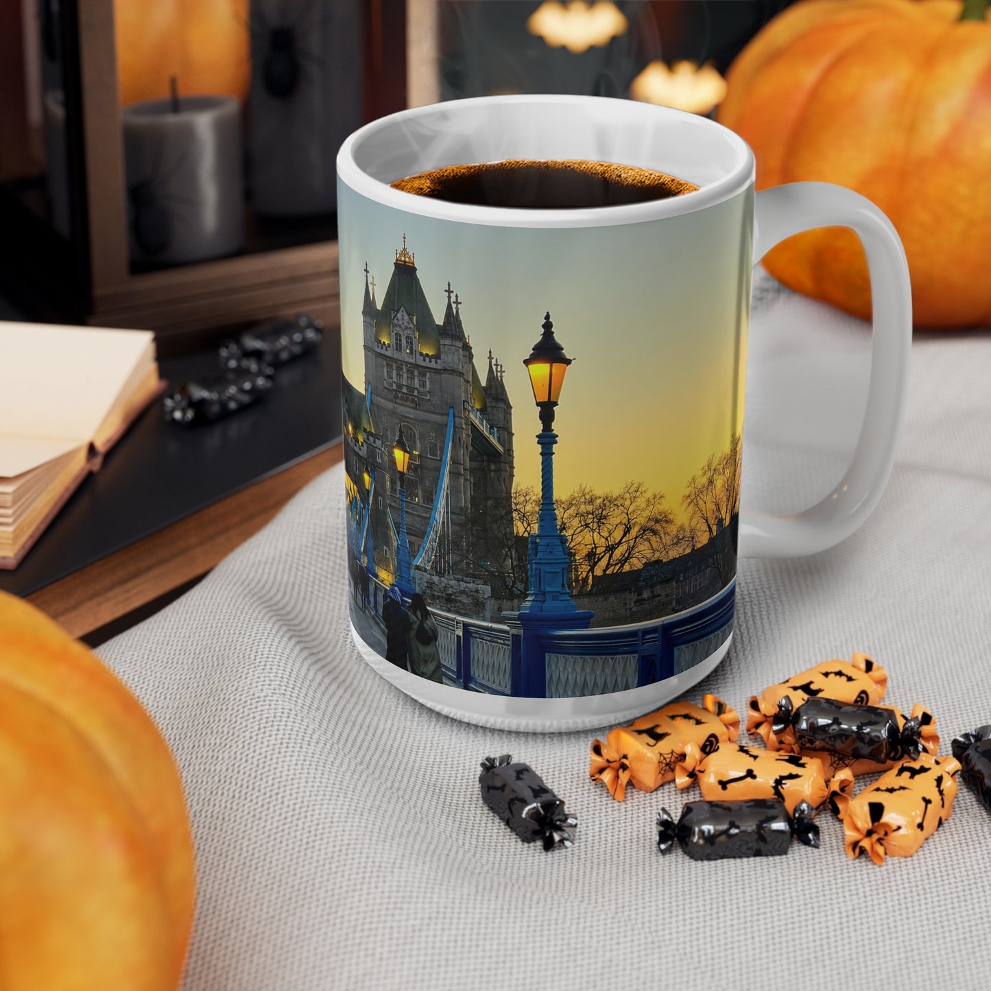 London Tower Bridge Photo Mug – Sunrise Cityscape Ceramic Coffee Cup (11oz, 15oz)
