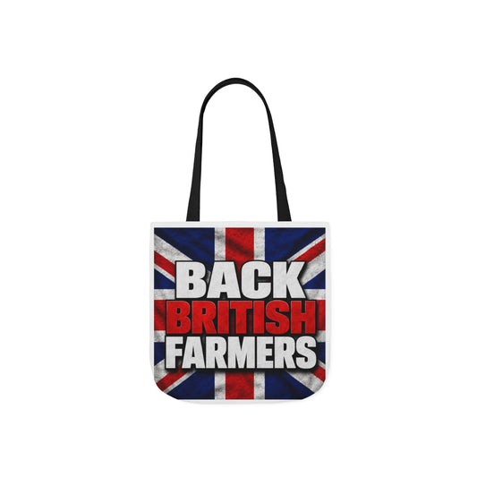 Back British Farmers Canvas Tote Bag — Union Jack Farming Support Tote