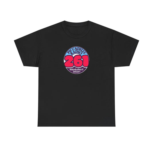 Piccadilly Radio '261' Logo T‑Shirt — Vintage Unofficial Radio Station Graphic Tee