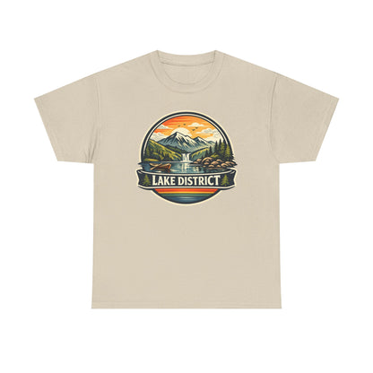 Lake District Graphic Tee — Scenic Mountain & Lake Camping Shirt