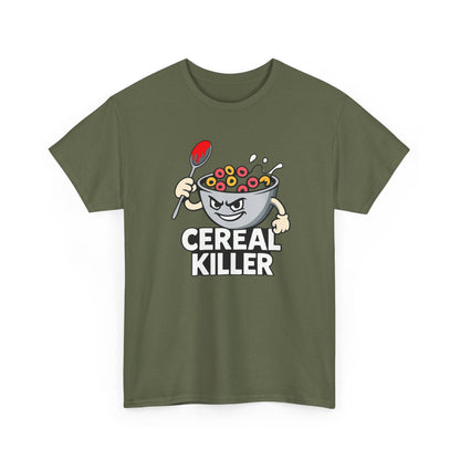 Cereal Killer Graphic Tee — Funny Breakfast Cartoon T‑Shirt