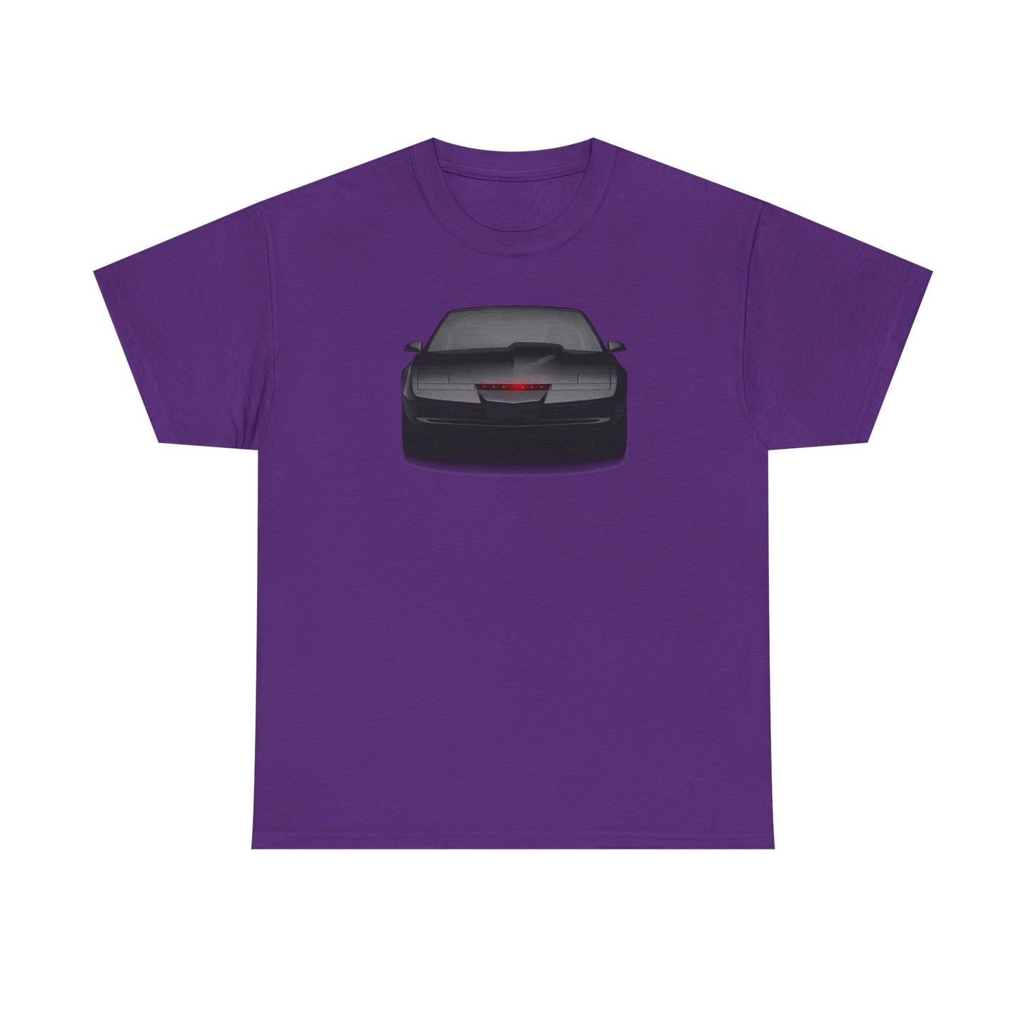 KITT-Inspired Retro Sports Car Tee — Front View Knight Rider Car Graphic Shirt
