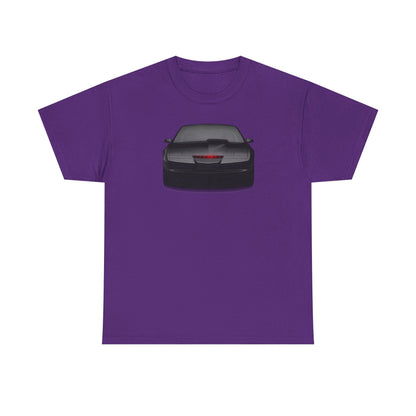 KITT-Inspired Retro Sports Car Tee — Front View Knight Rider Car Graphic Shirt