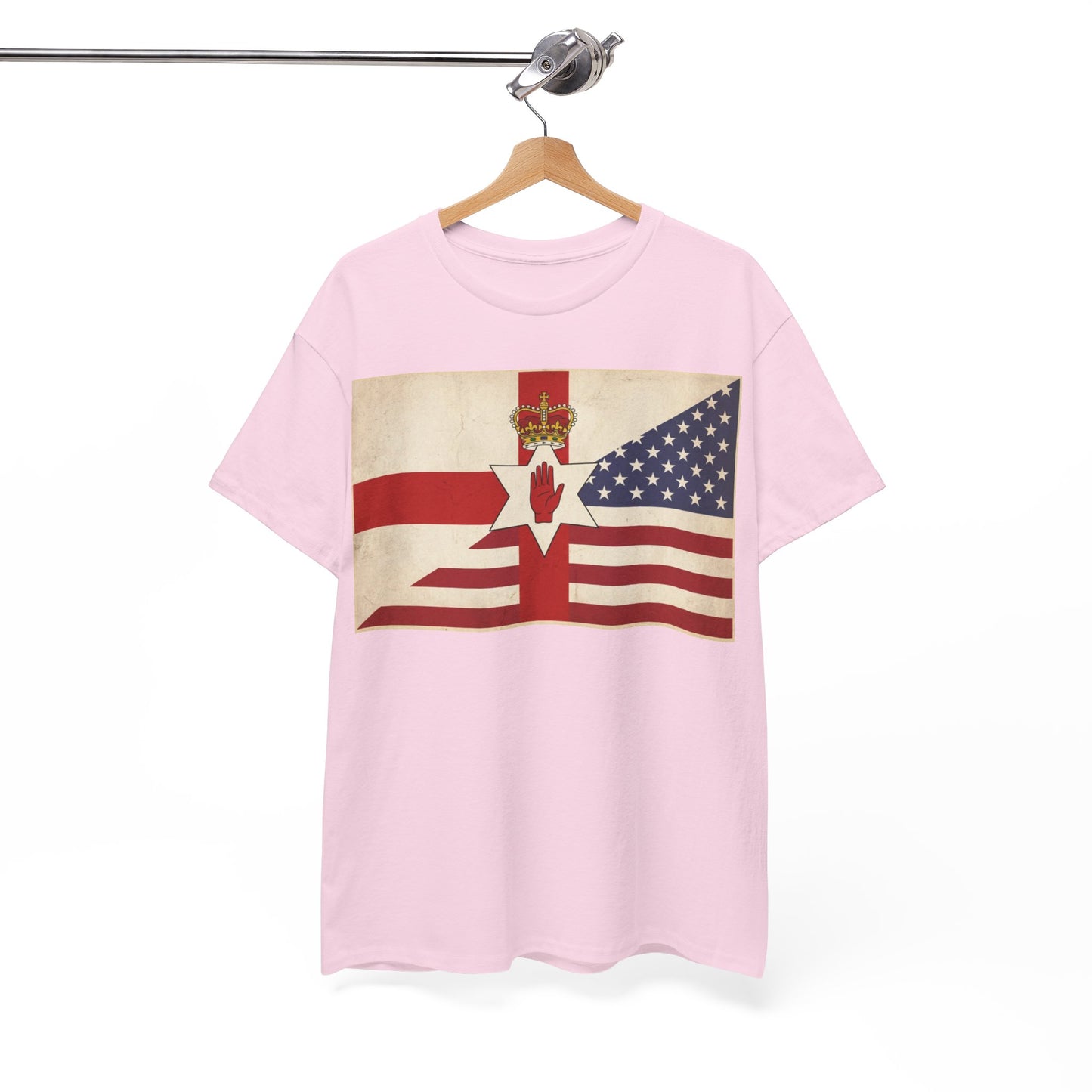 Northern Ireland + American Flag Tee — Vintage Graphic Shirt