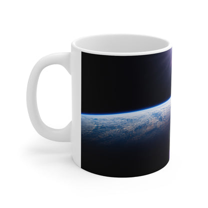 Space Horizon Ceramic Mug — Sunrise Over Earth 11oz/15oz