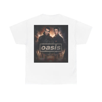 Oasis Band Logo Tee — Retro Rock Concert Graphic T-Shirt