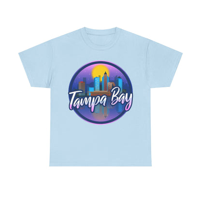 Tampa Bay Skyline T-Shirt — Retro Sunset Cityscape Tee