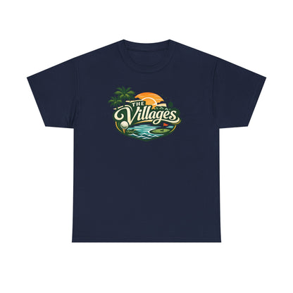 The Villages of Florida Sunset Logo Tee - Florida Palm Beach Retro T-Shirt