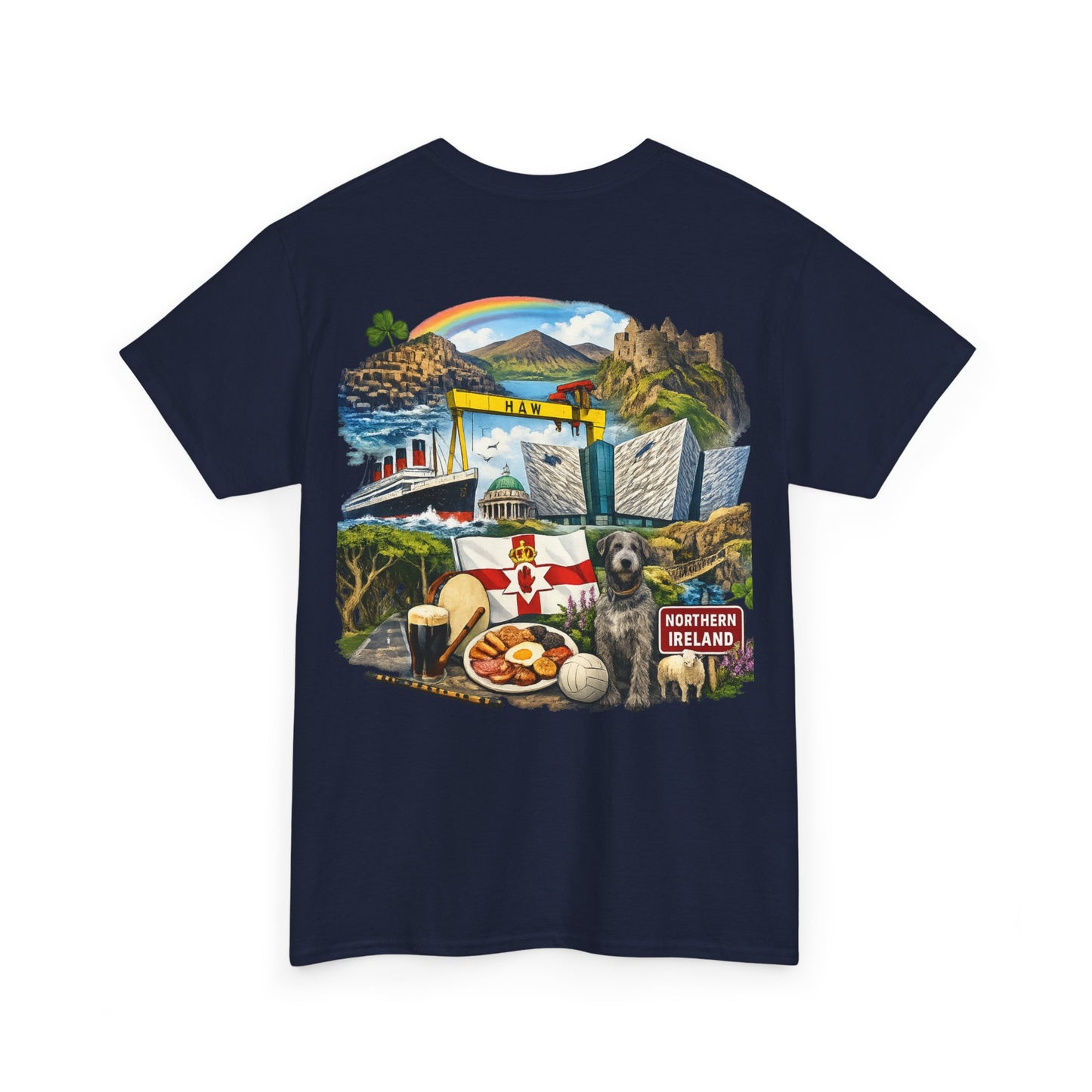 Northern Ireland Collage Tee — "Make Northern Ireland Great Again" Graphic T-Shirt