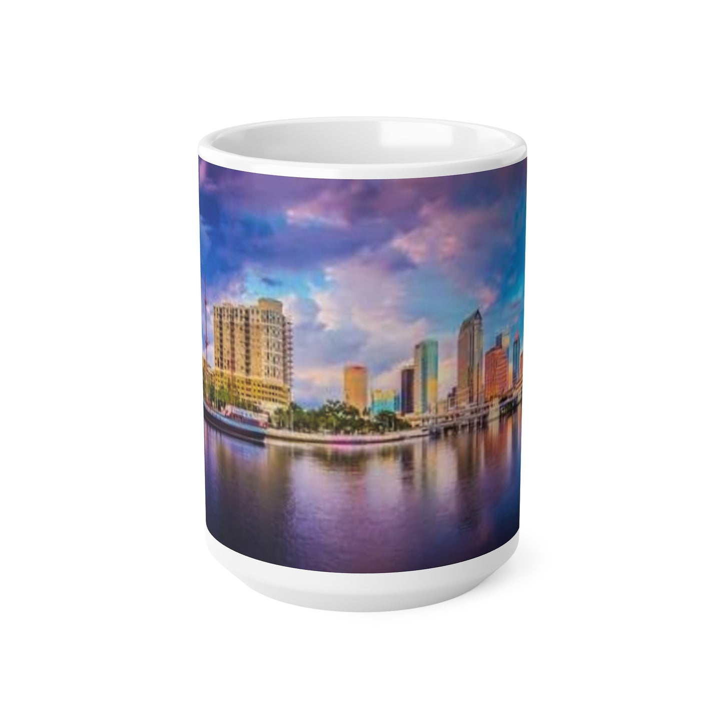 Tampa Skyline Coffee Mug — Colorful Cityscape Ceramic Mug (11oz & 15oz)