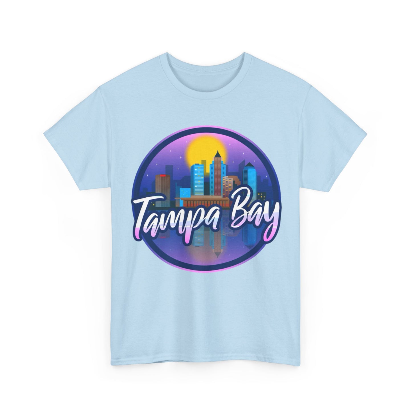 Tampa Bay Skyline T-Shirt — Retro Sunset Cityscape Tee