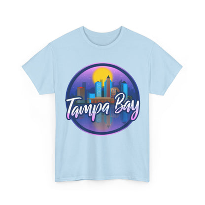Tampa Bay Skyline T-Shirt — Retro Sunset Cityscape Tee