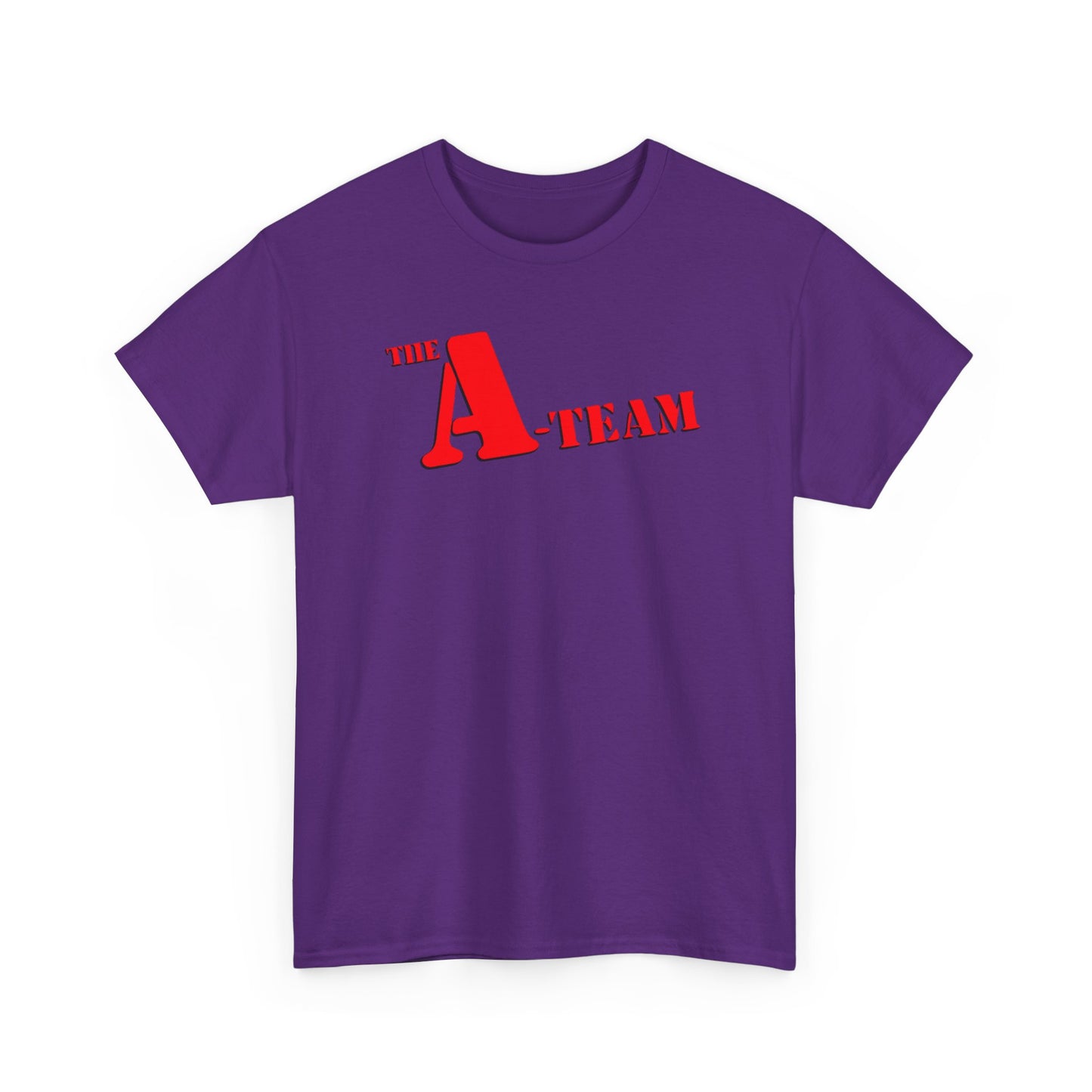 A-Team Graphic Tee — Retro Red Logo Vintage Crew T-Shirt