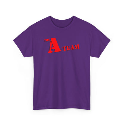 A-Team Graphic Tee — Retro Red Logo Vintage Crew T-Shirt