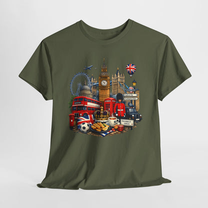 London Landmarks T‑Shirt — British Icons Collage Tee