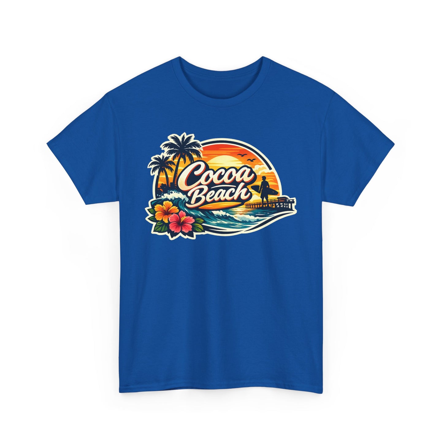 Cocoa Beach Vintage Sunset T-Shirt