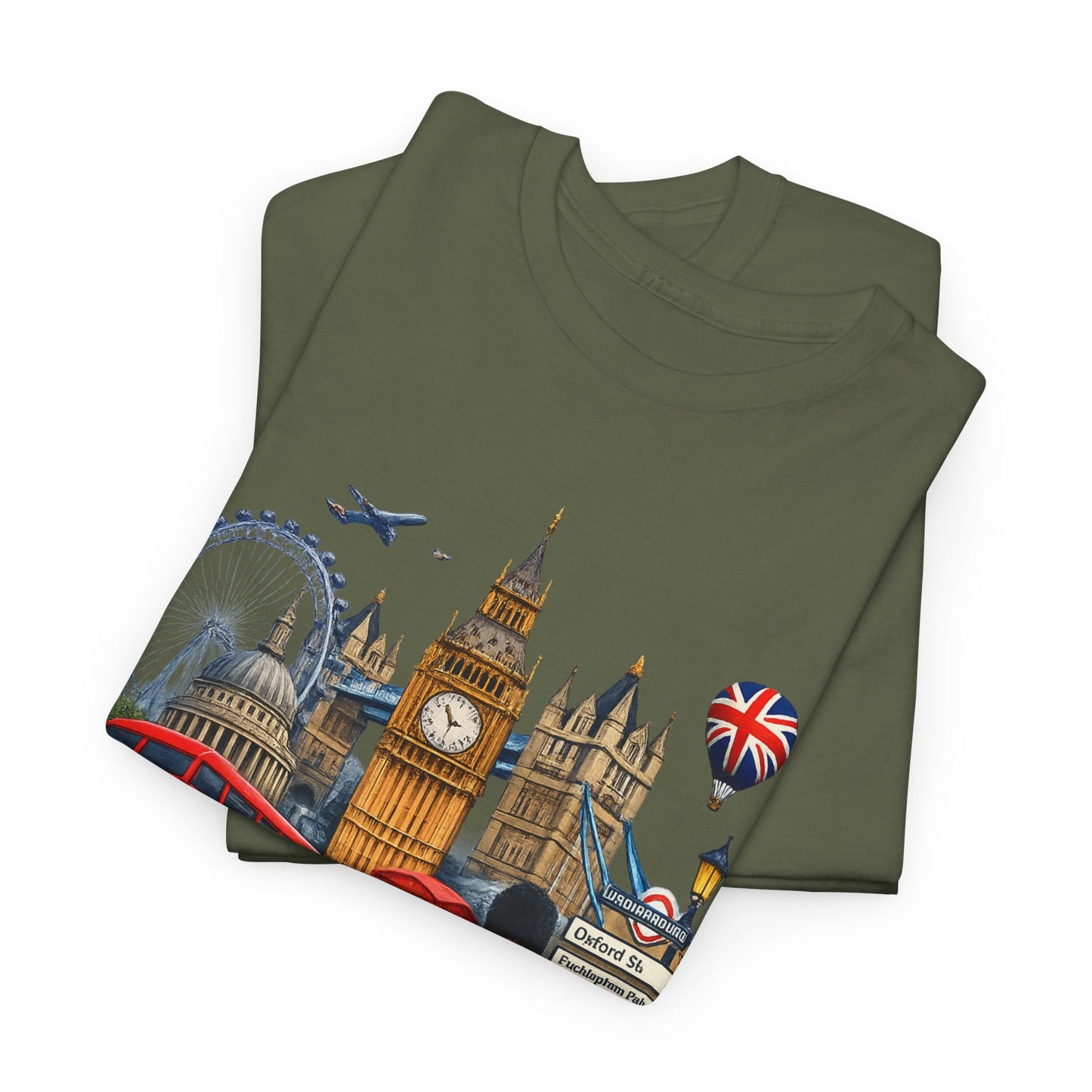 London Landmarks T‑Shirt — British Icons Collage Tee