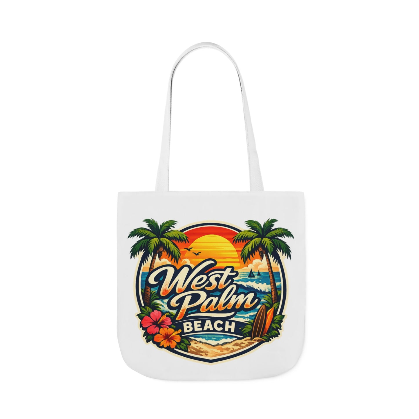 West Palm Beach Vintage Sunset Tote