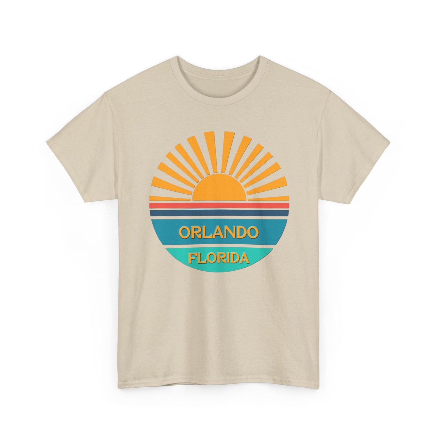 Orlando Florida Sunset T-Shirt – Retro Sunburst Vacation Tee