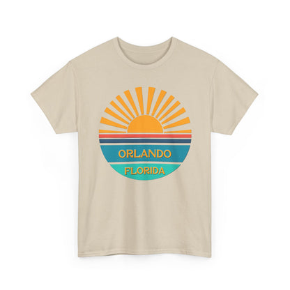 Orlando Florida Sunset T-Shirt – Retro Sunburst Vacation Tee