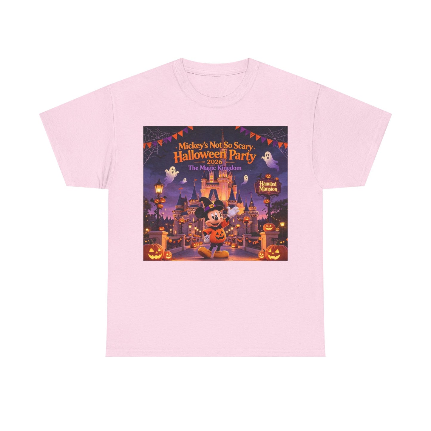 Halloween Mickey T-Shirt — "Not So Scary Halloween Party" Castle Graphic Tee
