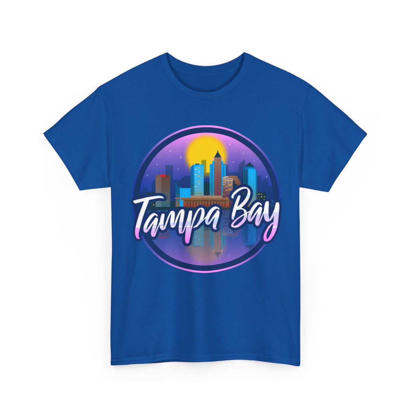 Tampa Bay Skyline T-Shirt — Retro Sunset Cityscape Tee