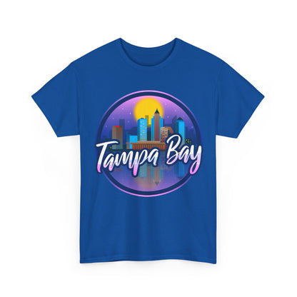 Tampa Bay Skyline T-Shirt — Retro Sunset Cityscape Tee