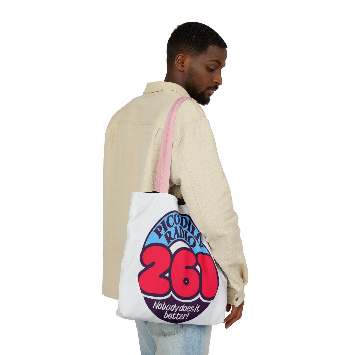 Tote Bag — Retro 'Piccadilly Radio 261' Vintage Logo Canvas Tote