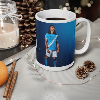 Nathan Aké Manchester City Thank You Ceramic Mug — 11oz & 15oz