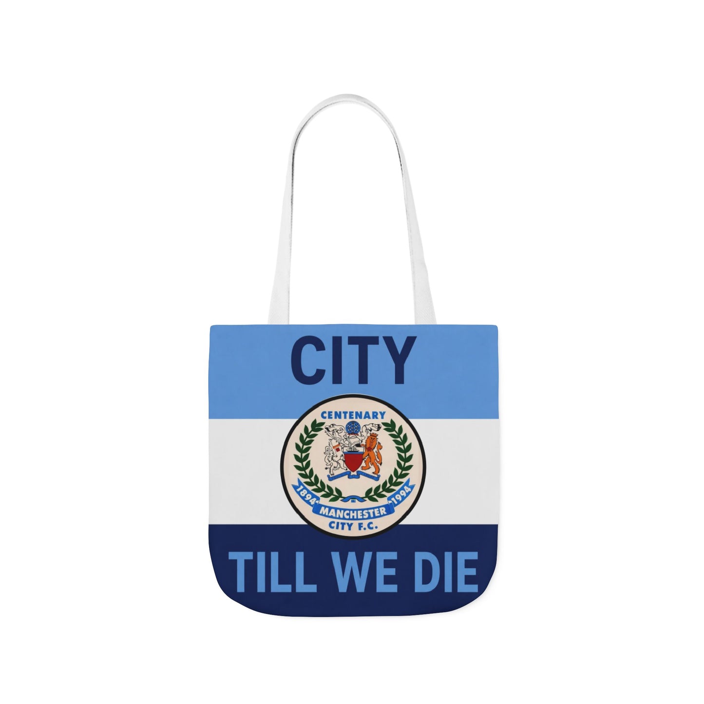 City Till We Die Canvas Tote Bag — Football Fan Flag Tote