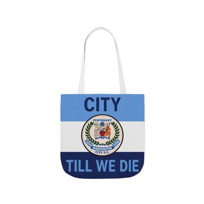 City Till We Die Canvas Tote Bag — Football Fan Flag Tote