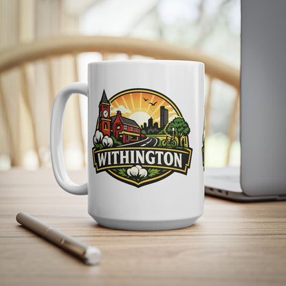 Withington Manchester Ceramic Coffee Cups, 11oz, 15oz