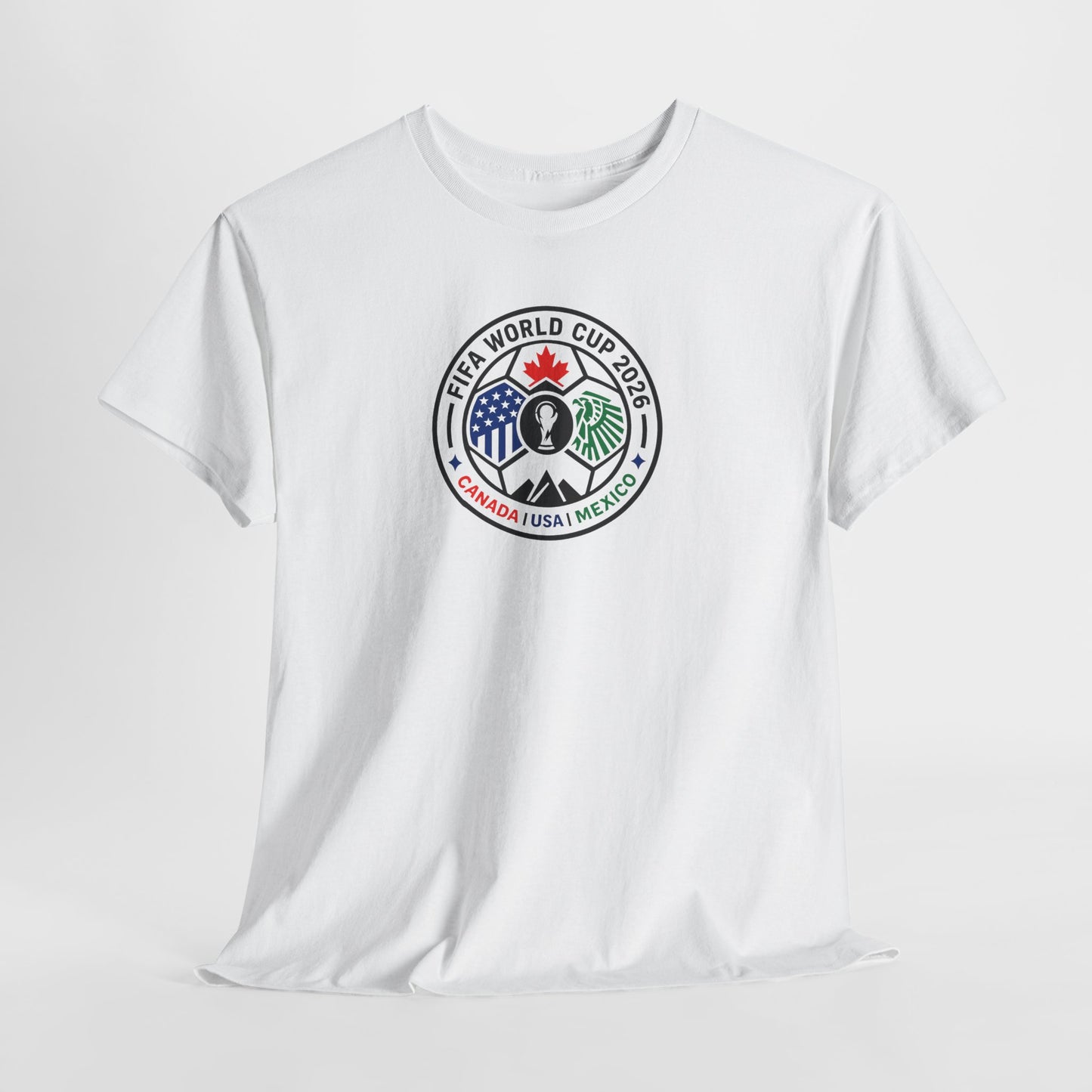 World Cup 2026 Soccer Tee — Canada USA Mexico Crest