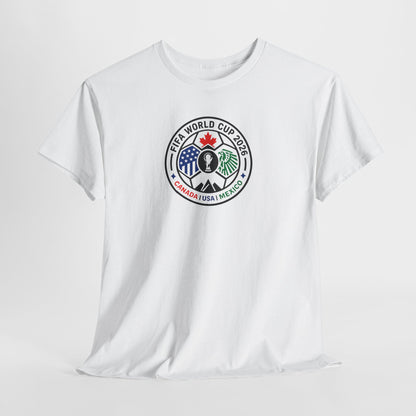 World Cup 2026 Soccer Tee — Canada USA Mexico Crest