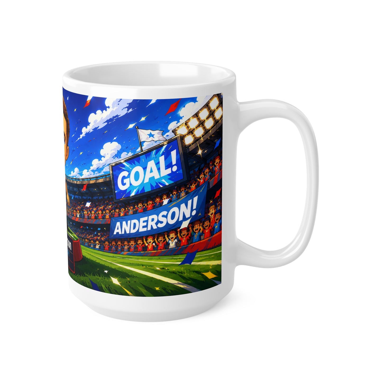Elliot Anderson Man City & England Anime Coffee Mug — 11oz/15oz