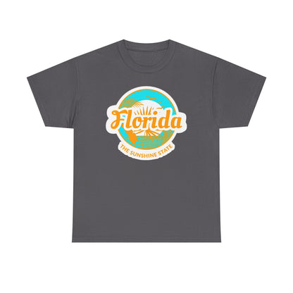 Florida Sunshine State T‑Shirt – Retro Beach Logo Tee