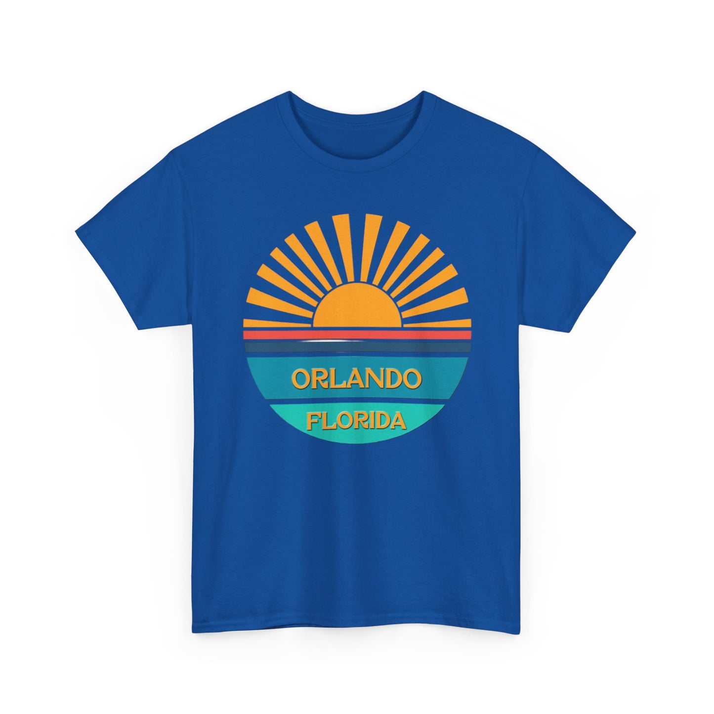Orlando Florida Sunset T-Shirt – Retro Sunburst Vacation Tee