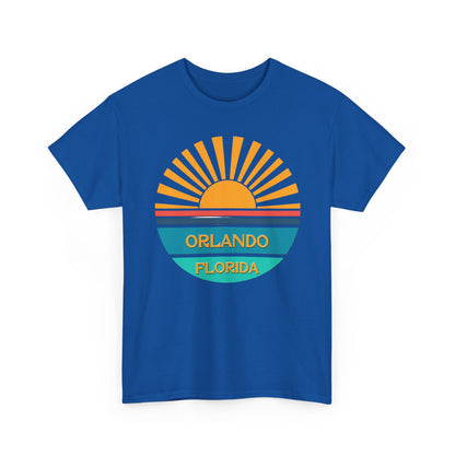 Orlando Florida Sunset T-Shirt – Retro Sunburst Vacation Tee