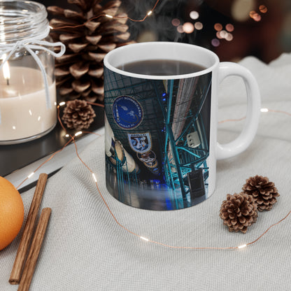 Space Museum Rocket Ceramic Coffee Mug – NASA Exhibit Photo, 11oz & 15oz