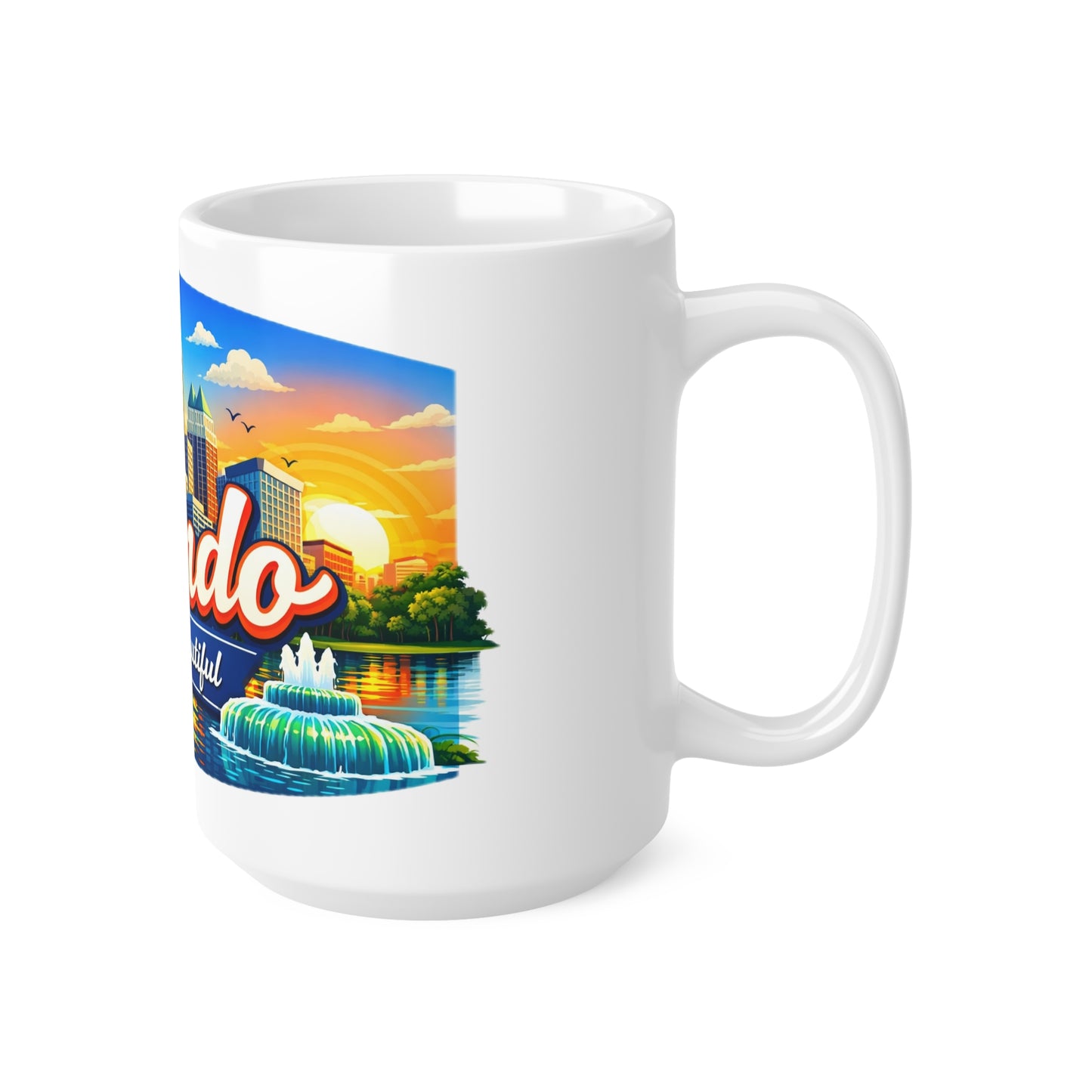 Orlando Ceramic Coffee Mug — "Orlando The City Beautiful" 11oz & 15oz