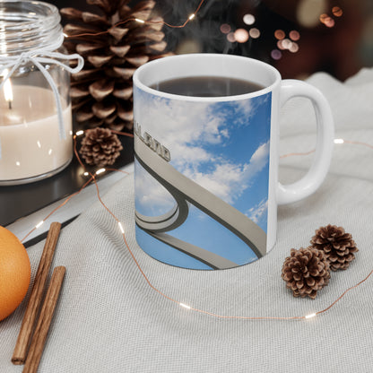 Tomorrowland Entrance Photo Ceramic Mug - 11oz/15oz Sky & Arch Coffee Cup