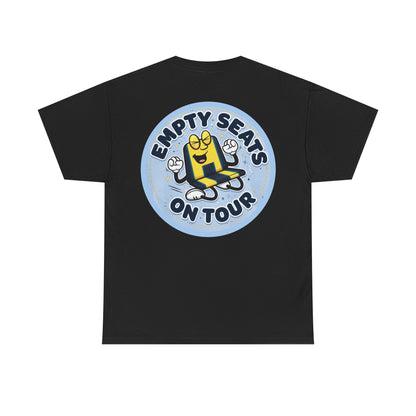 Manchester City T‑Shirt — "Empty Seats On Tour" Cartoon Seat Graphic Tee