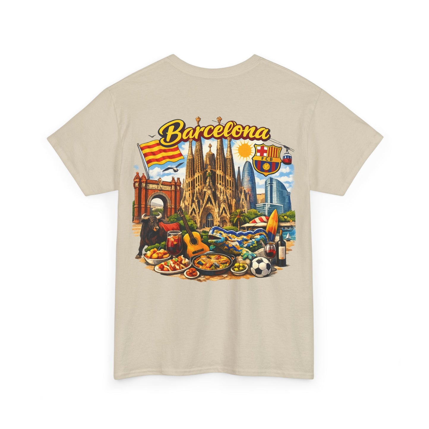 Barcelona Souvenir T‑Shirt — Vintage City Collage Tee