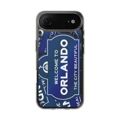 Orlando Clear Phone Case — "Welcome to Orlando" City Sign Design