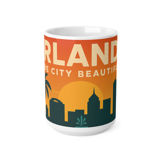 Orlando Skyline Coffee Mug – The City Beautiful Retro Ceramic Mug (11oz & 15oz)