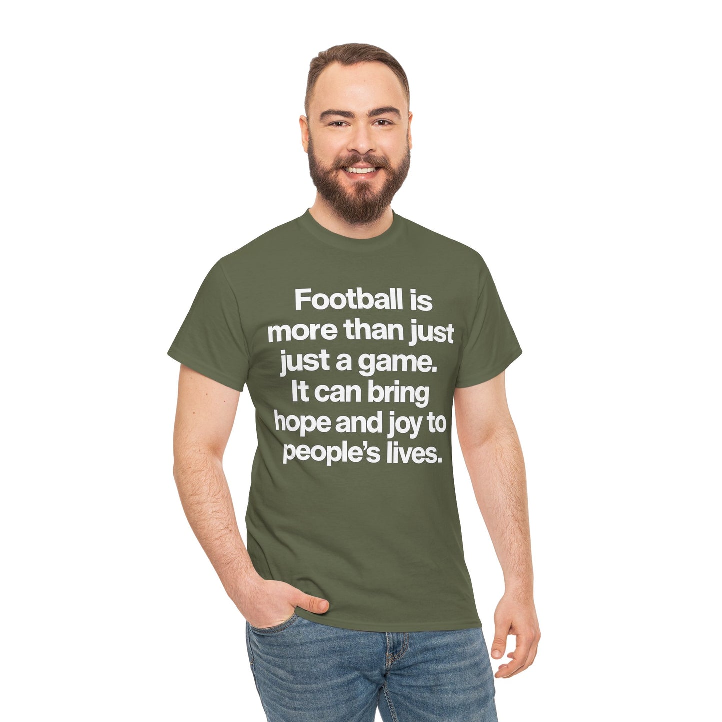 Football Is More Than Just a Game T-Shirt – Inspirational Soccer Quote Tee